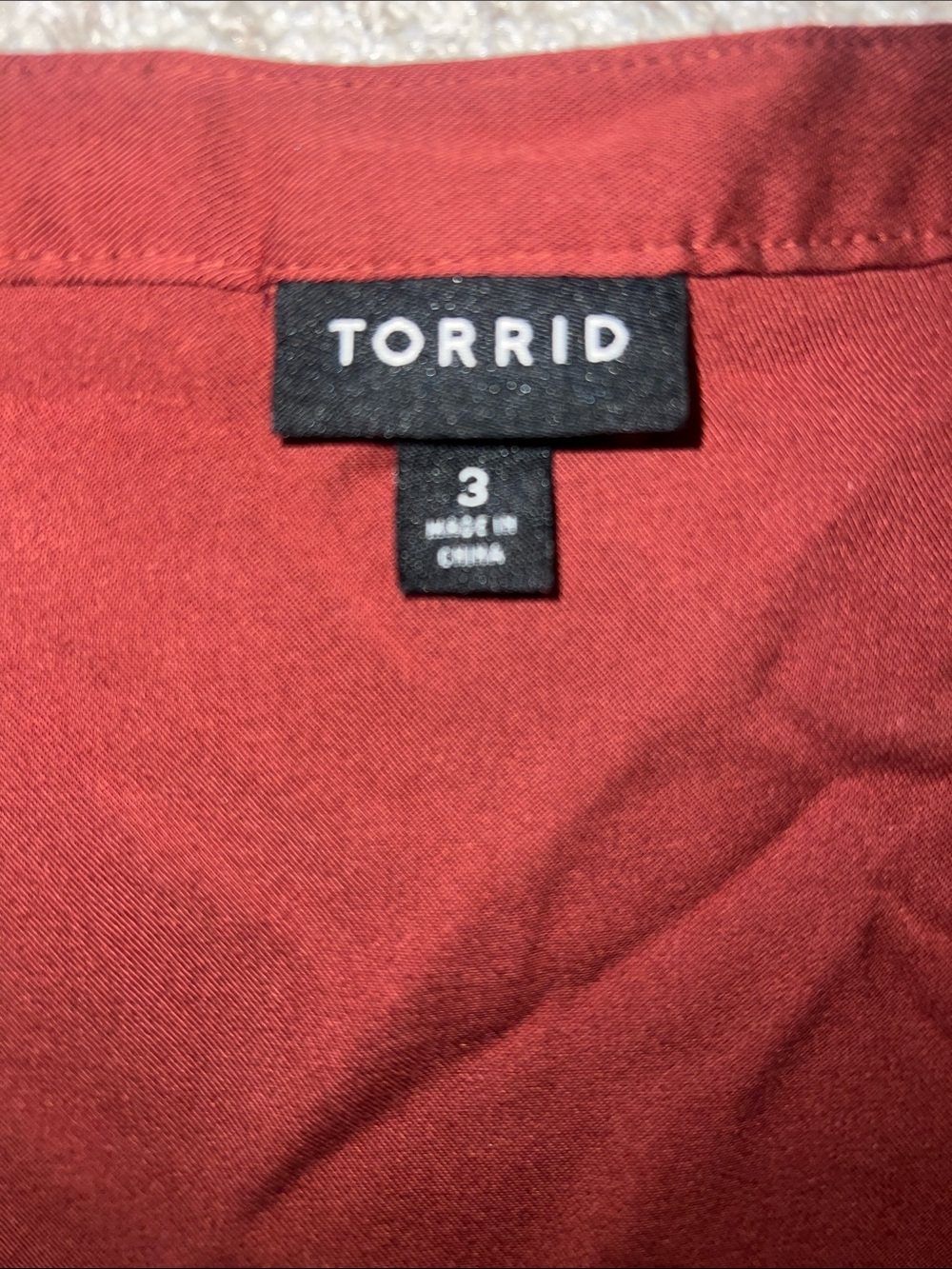torrid Rust Brown Drawstring Zip Front Tunic - Picture 2 of 2